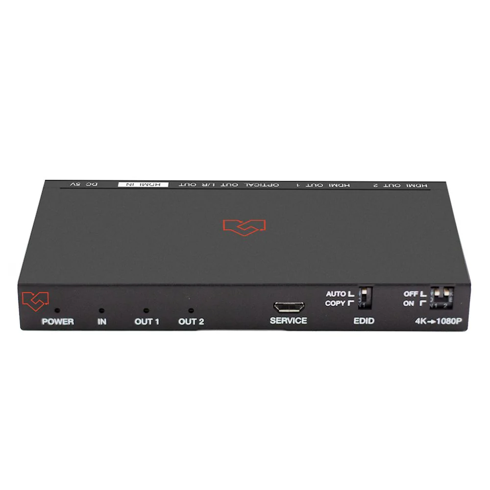 VigilLink 1x2 HDMI 2.0 Splitter Distribution Amplifier /w Audio De-embedded & Downscale 18Gbps / VLSP-AS12H20 - Image 3