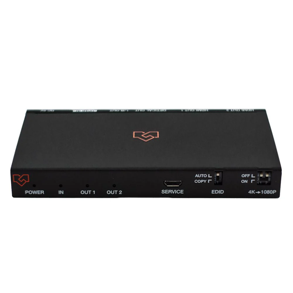 VigilLink 1x2 HDMI 2.0 Splitter Distribution Amplifier /w Audio De-embedded & Downscale 18Gbps / VLSP-AS12H20 - Image 4