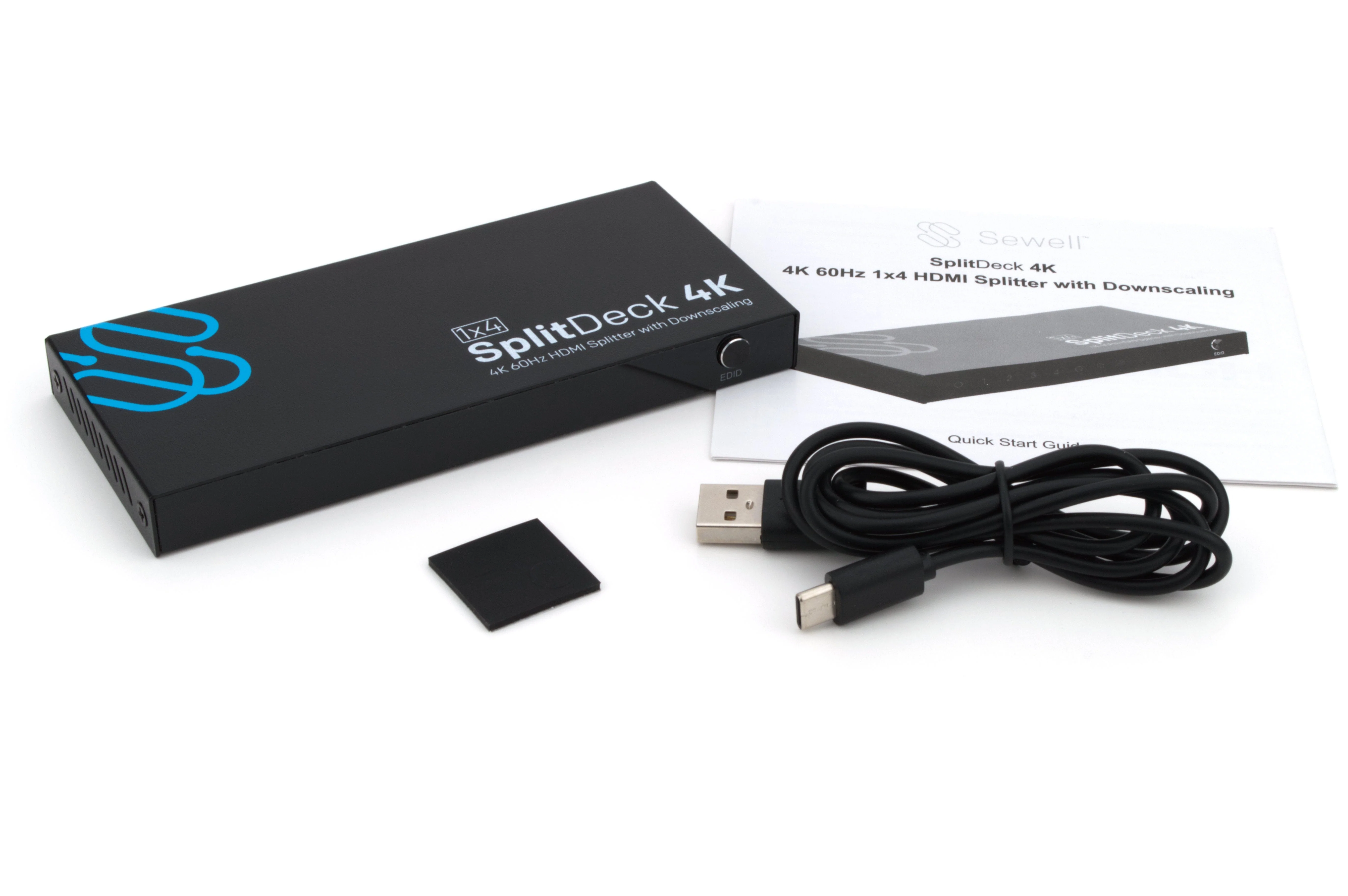 Sewell SplitDeck 4K | 4K 60Hz HDMI Splitter with 1080p Downscaling - Image 7