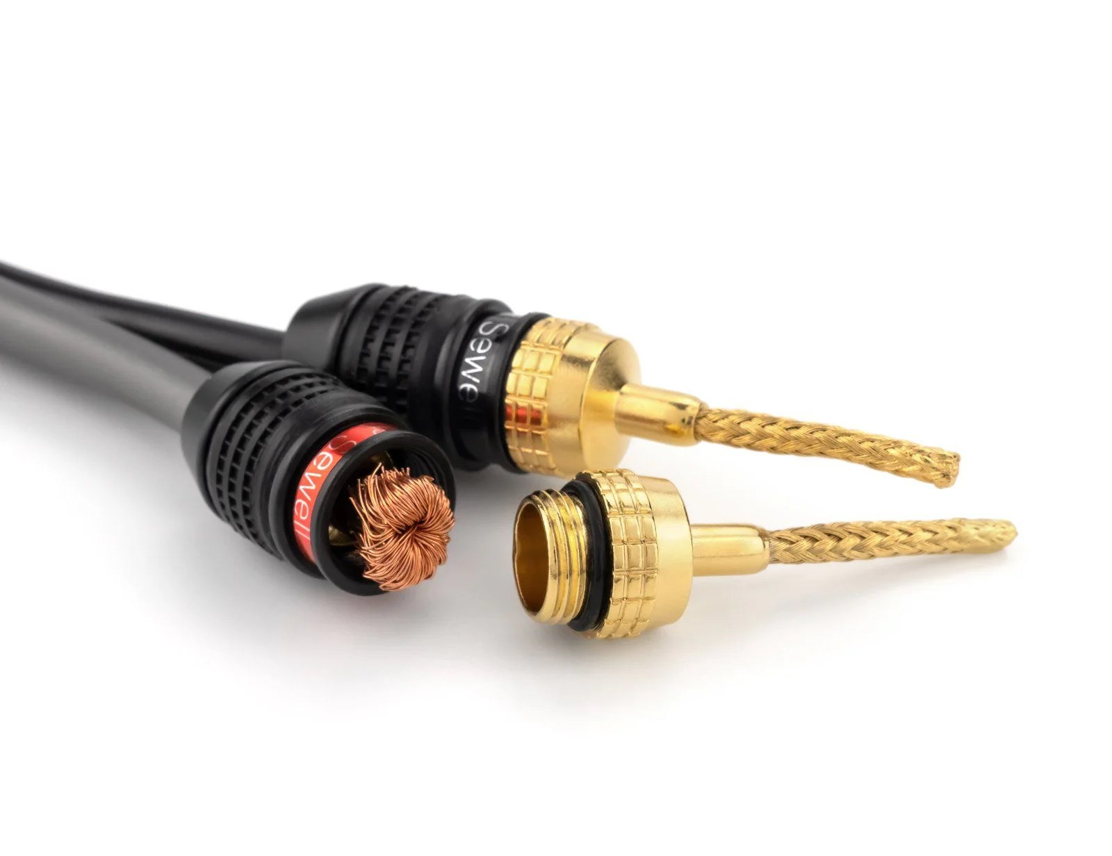 Deadbolt Flex Pin Banana Plugs – Spring Terminal Connectors, 24k Gold, Up to 10 AWG Speaker Wire - Image 5