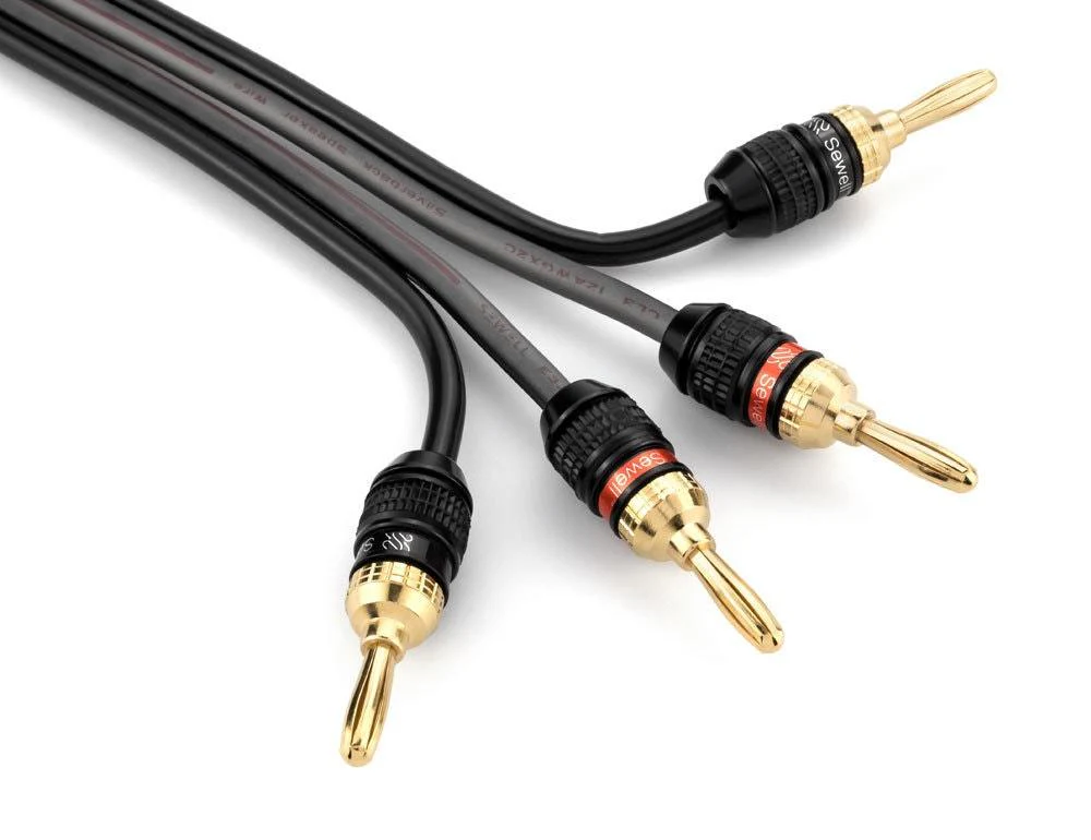 Deadbolt 12 AWG Speaker Wire with Banana Plugs – Oxygen-Free Copper, Pre-Terminated Audio Cable - Image 4