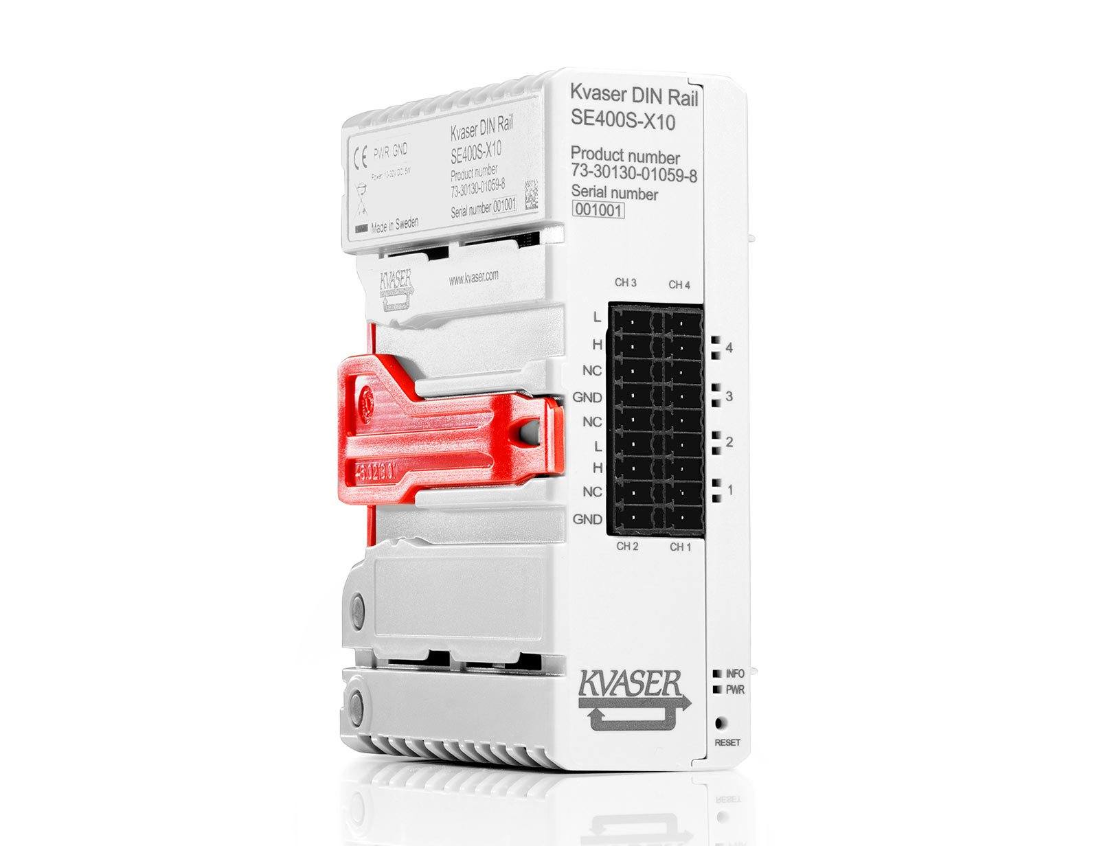 Kvaser DIN Rail SE400S-X10