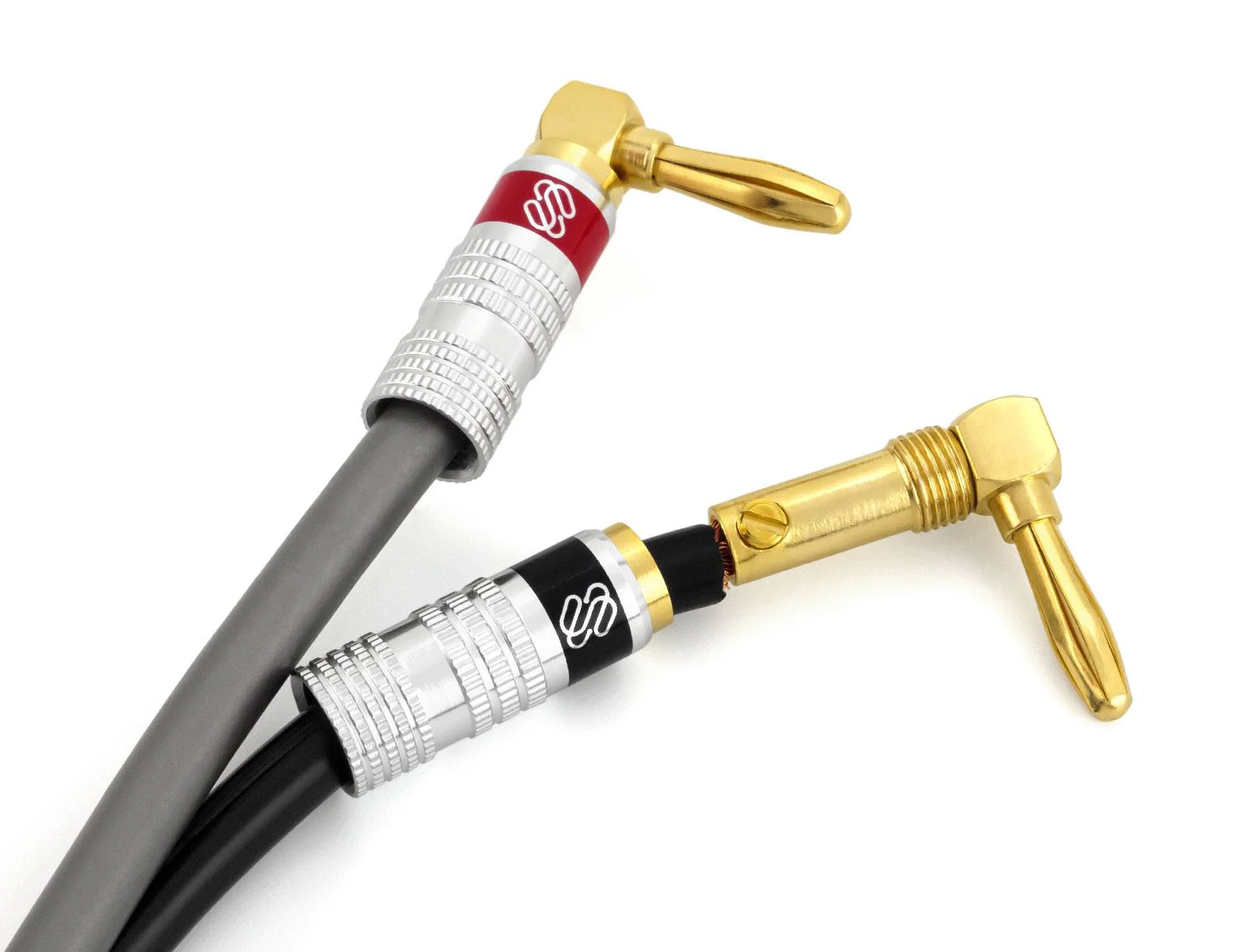 Silverback Right-Angle Banana Plugs – Dual-Screw Lock, 24k Gold, Low-Profile Connectors (Up to 10 AWG) - Image 6