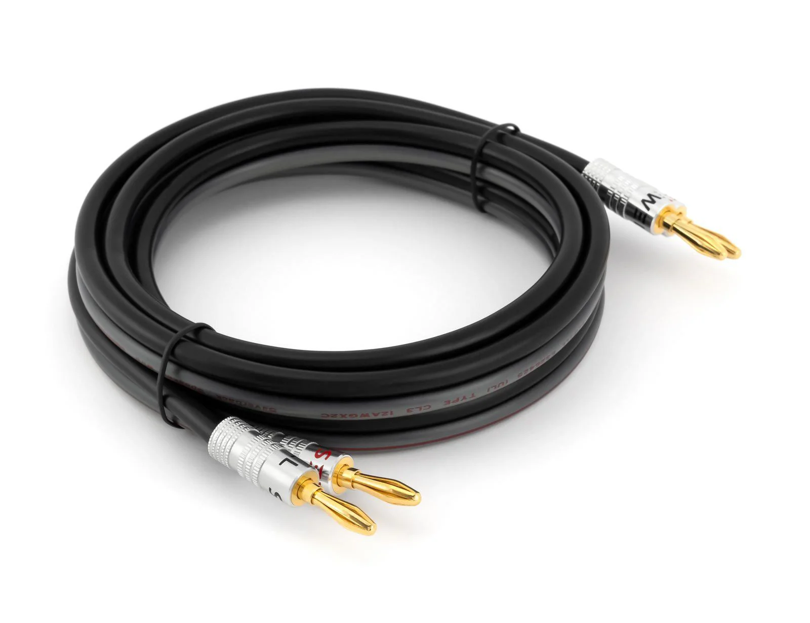 Silverback Speaker Wire with Banana Plugs – Pre-Terminated, Oxygen-Free Copper, High Strand Count Audio Cable - Image 3